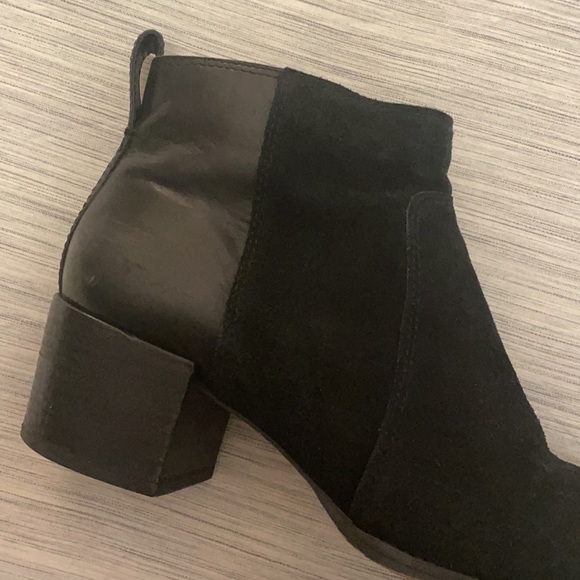 Madewell The Asher Boot in Suede & Leather, Black Sz 8.5 - Picture 2 of 12